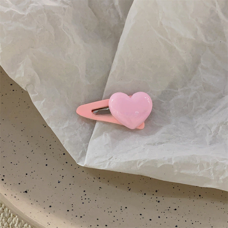 Wholesale Plastic Children's Candy Color Love BB Clip